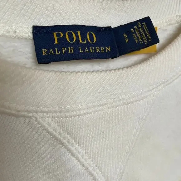 Polo by Ralph Lauren Cream Crew Neck Sweater - Picture 11 of 16